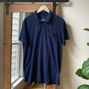 Mack Weldon Navy Performance Mesh Polo Shirt size XL